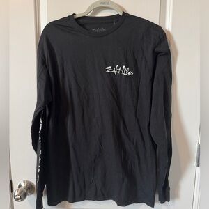 NWT Salt Life Size Medium Long Sleeve Black Shirt